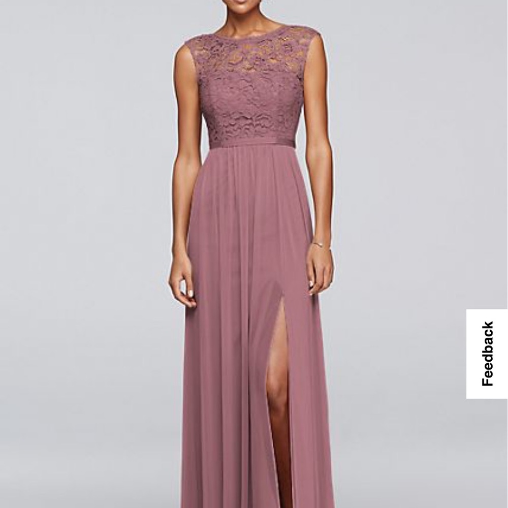 David’s Bridal Quartz Size 4 Lace Dress